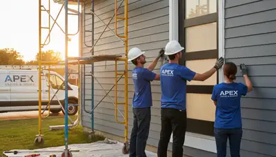 Professional door installation by vinyl siding experts in Columbus, OH home exterior