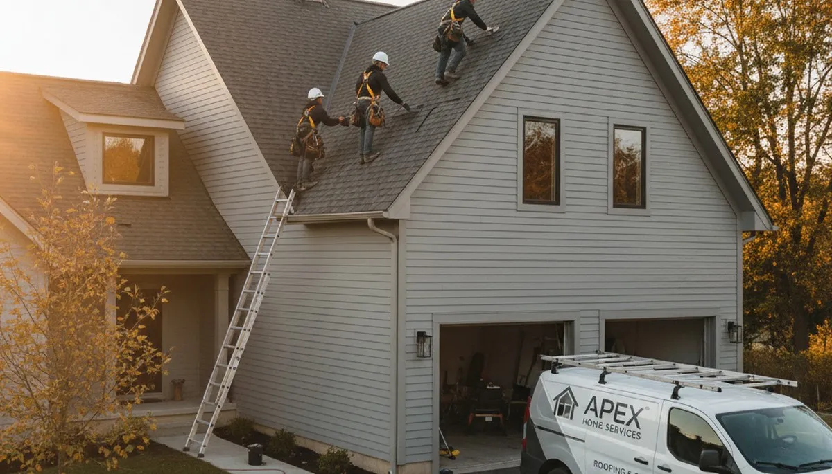 Professional roof repair and vinyl siding experts in Columbus, OH fixing storm damage and leaks