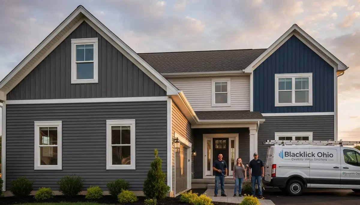 Professional vinyl siding installation on home exterior in Columbus, OH