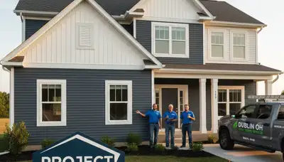 Professional vinyl siding installation on home exterior in Columbus, OH