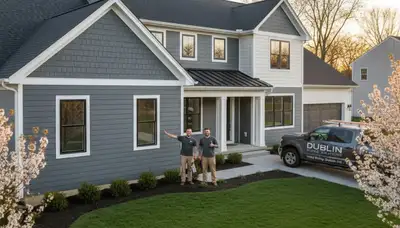 Professional vinyl siding installation on home exterior in Columbus, Ohio