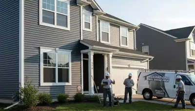 Professional vinyl siding installation on home exterior in Columbus, Ohio