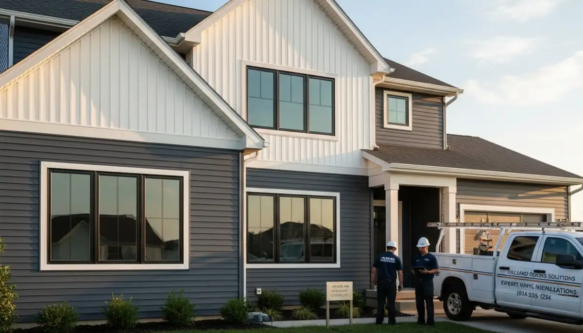 Professional vinyl siding installation on home exterior in Columbus, Ohio