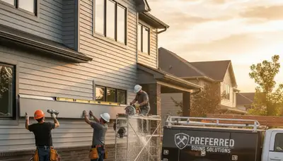 Professional vinyl siding installation on a Columbus, OH home by Next Level Exteriors
