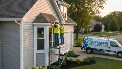 Professional vinyl siding installation on home exterior in Columbus, OH