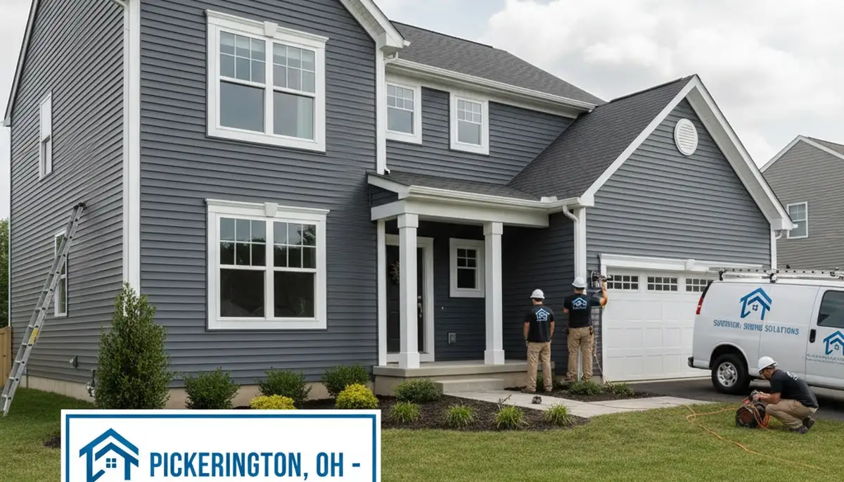 Professional vinyl siding installation on home exterior in Columbus, OH