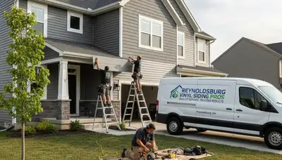 Professional vinyl siding installation on home exterior in Columbus, Ohio