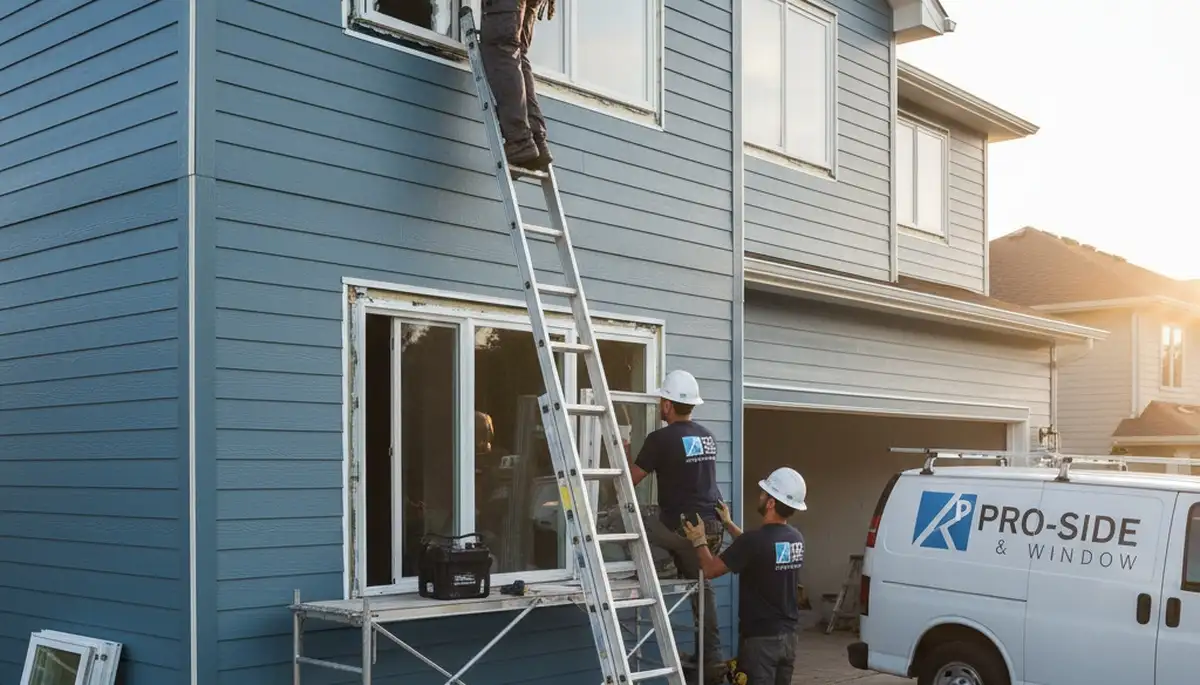Window installation in Columbus, OH by Next Level Exteriors for energy-efficient home upgrades
