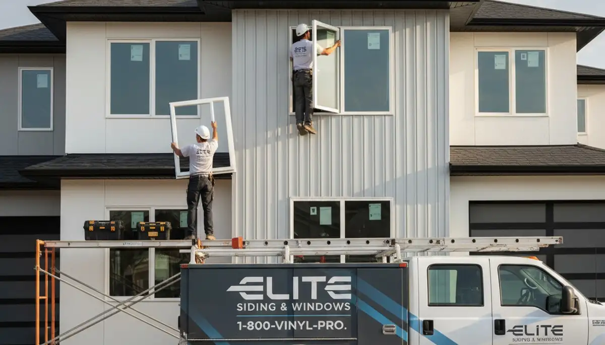 Vinyl siding installation by Next Level Exteriors in Columbus, OH for home exterior repair services